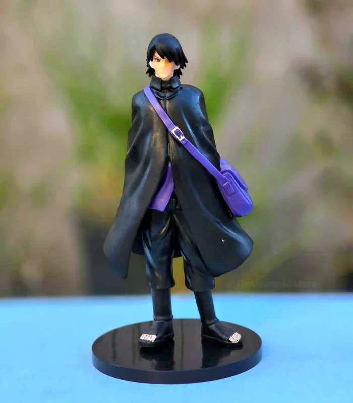 Sasuke Uchiha Black Robe Purple Bag Action Figure 18cm (Naruto)