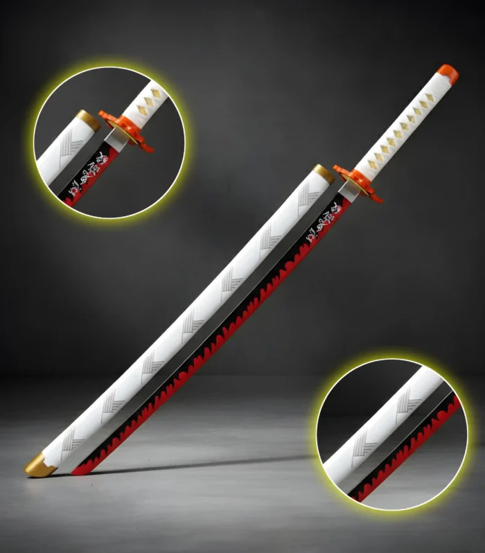 Kyojuro Rengoku Wooden Katana 104cm (Demon Slayer)