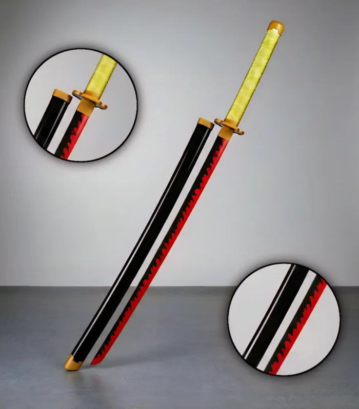 Yoriichi Tsugikuni Wooden Katana 104cm (Demon Slayer)
