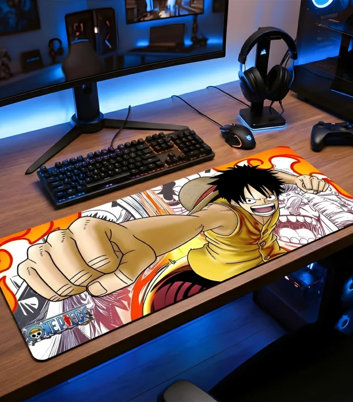 Luffy's Gear Up One Piece Desk Mat (Premium Quality)