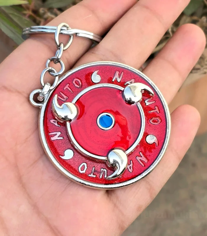 Sharingan Eye Metal Spinning Keychain (Naruto)