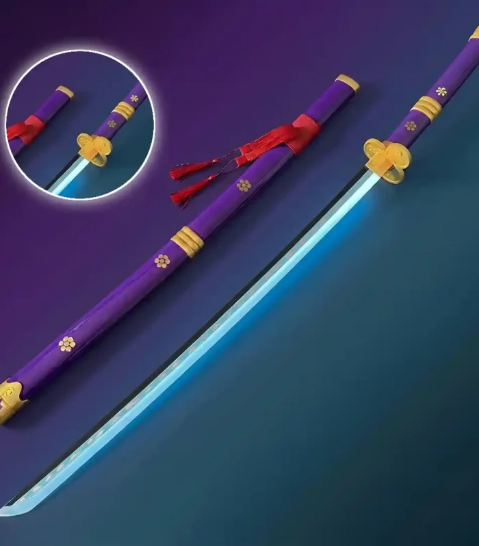 Zoro Purple Enma Led Wooden Katana 104cm (One Piece)