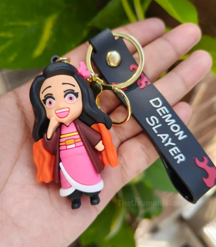 Nezuko Soft Silicone 3D Keychain (Demon Slayer)