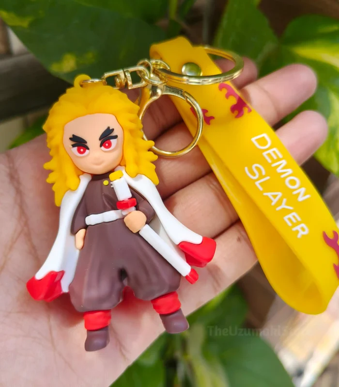 Rengoku Soft Silicone 3D Keychain (Demon Slayer)