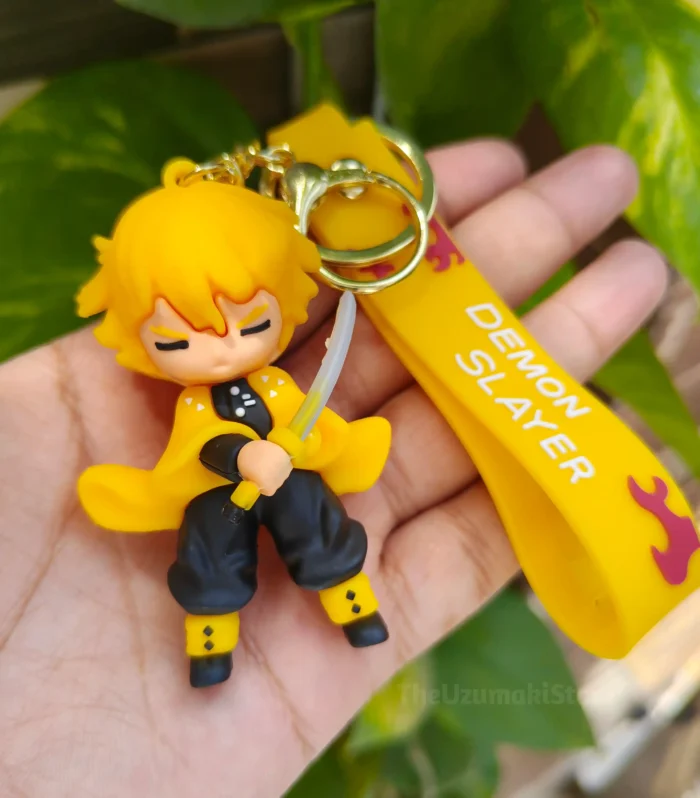 Zenitsu Soft Silicone 3D Keychain (Demon Slayer)