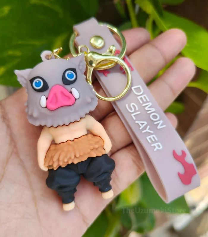 Inosuke Soft Silicone 3D Keychain (Demon Slayer)