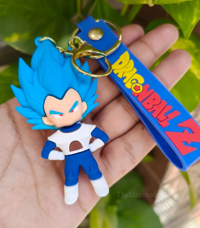 Blue Vegeta Soft Silicone 3D Keychain (Dragon Ball Z)