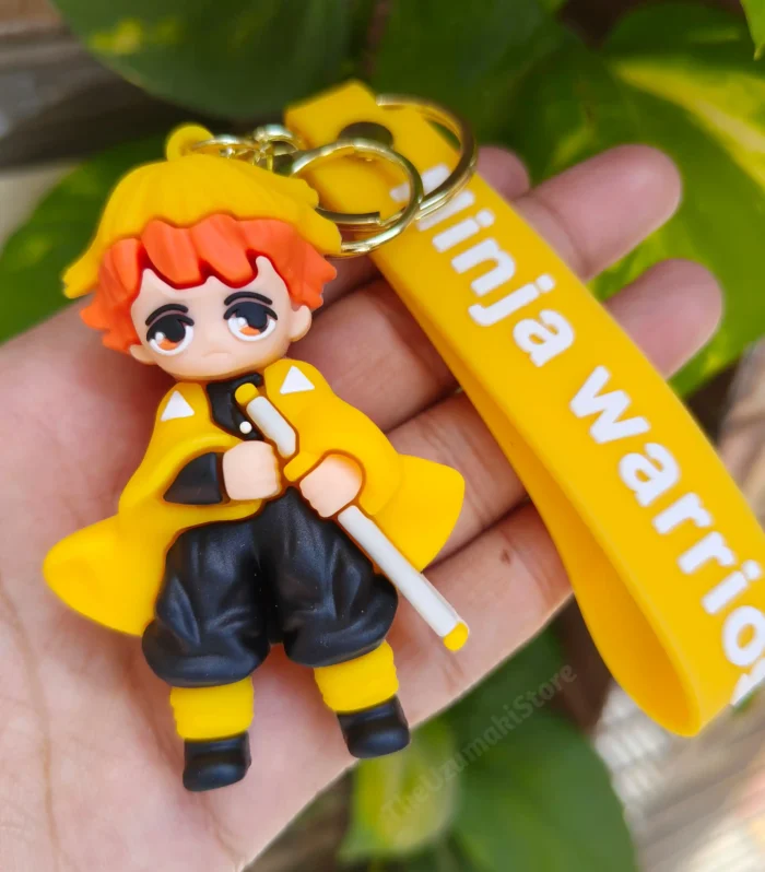Zenitsu Agatsuma Soft Silicone 3D Keychain (Demon Slayer)