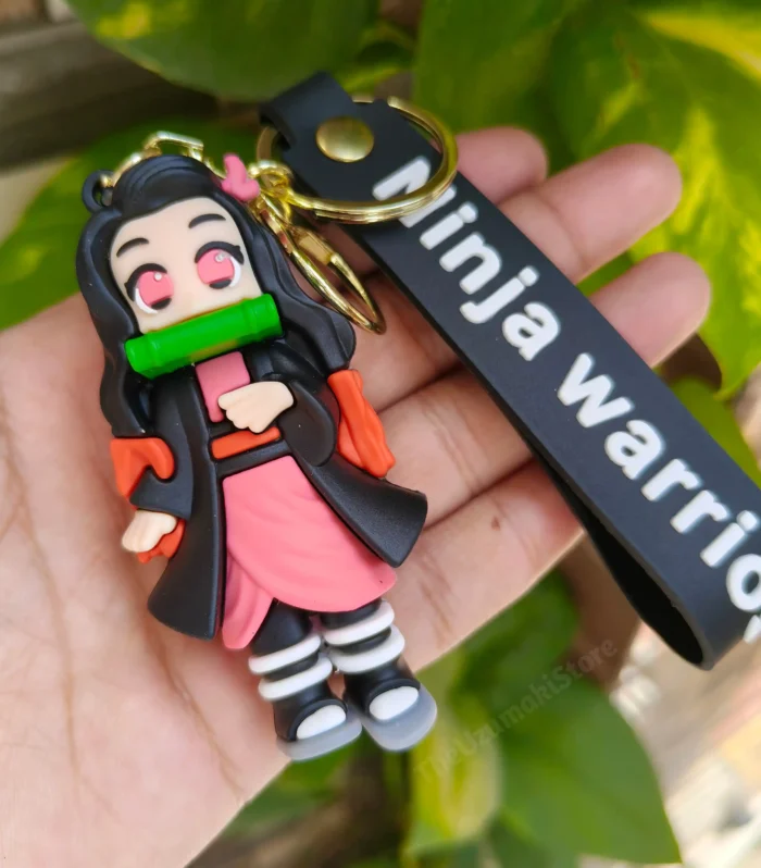 Nezuko Kamado Soft Silicone 3D Keychain (Demon Slayer)