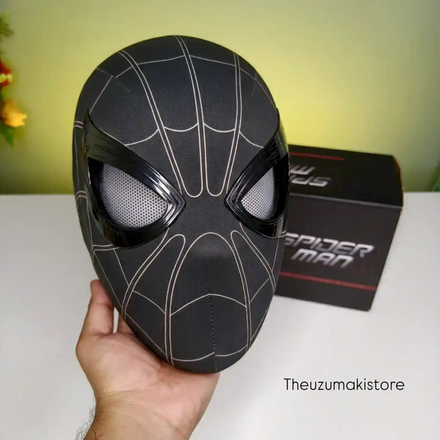 Spiderman Eye Moving Mask Black (Jaw Control)