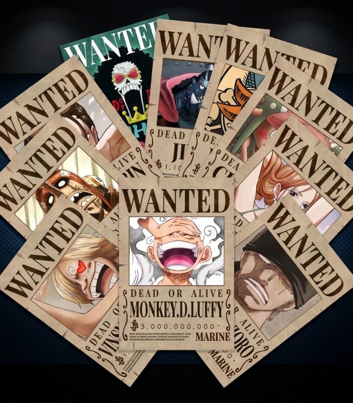 Luffy Wanted Posters Pack Of 12 (One Piece)